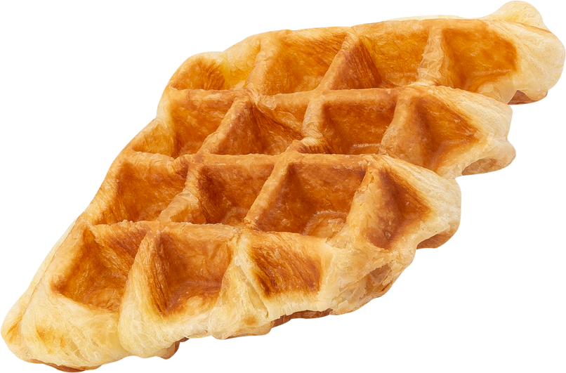 Croissant Waffle cutout, Png file