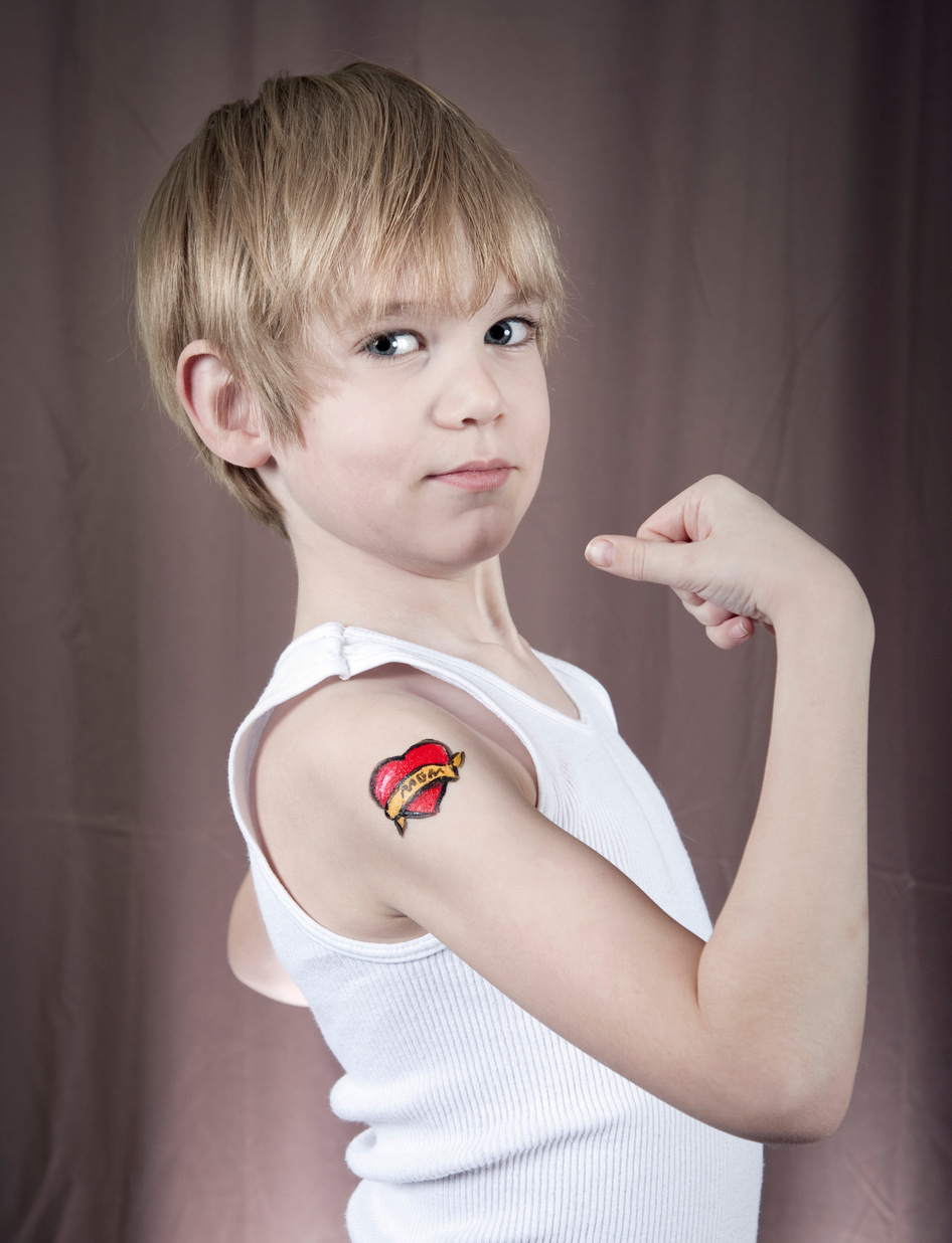 Tough Kid With Tattoo